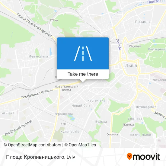 Карта Площа Кропивницького