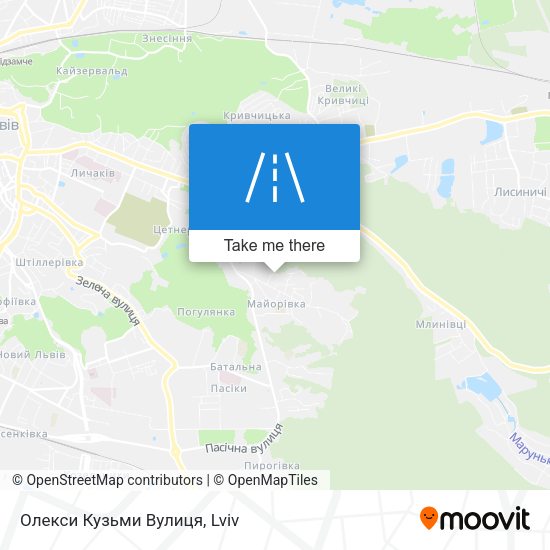 Олекси Кузьми Вулиця map