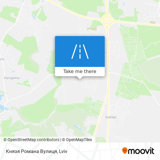 Князя Романа Вулиця map