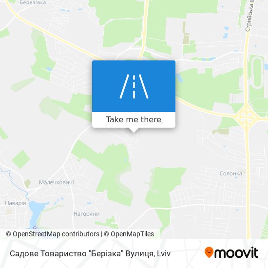 Садове Товариство "Берізка" Вулиця map