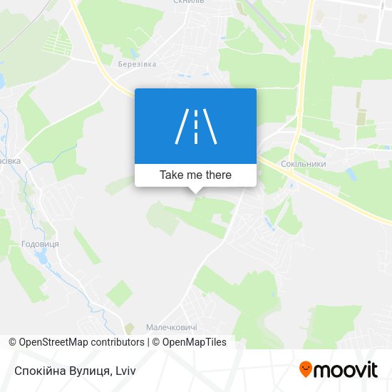 Спокійна Вулиця map