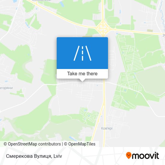Смерекова Вулиця map