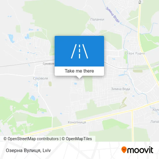 Карта Озерна Вулиця