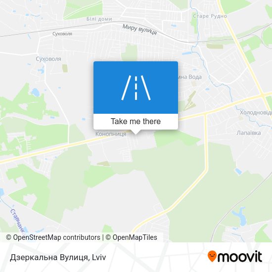 Дзеркальна Вулиця map