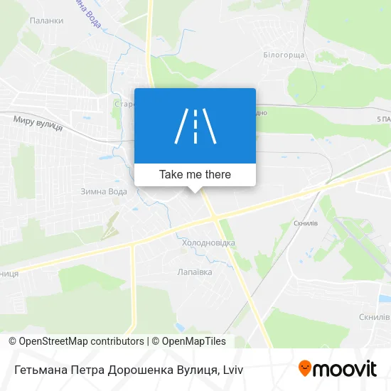 Карта Гетьмана Петра Дорошенка Вулиця