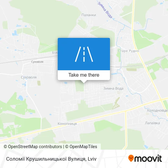 Карта Соломії Крушильницької Вулиця