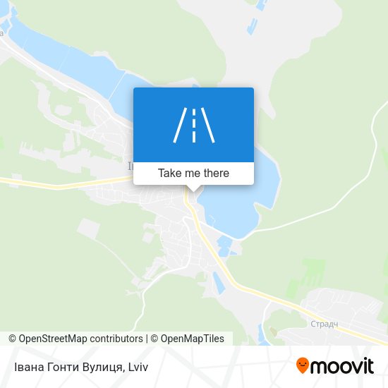 Івана Гонти Вулиця map