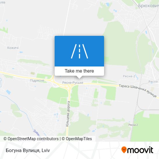 Богуна Вулиця map