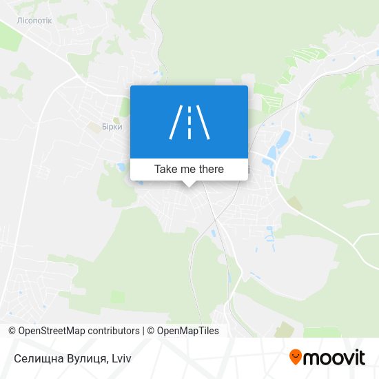Селищна Вулиця map