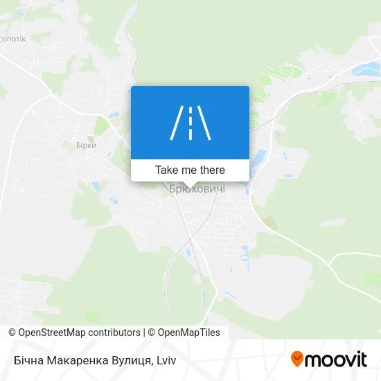 Карта Бічна Макаренка Вулиця
