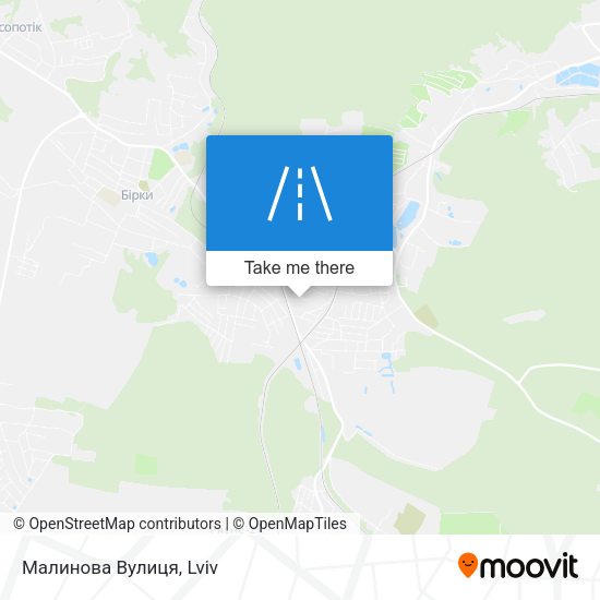 Малинова Вулиця map