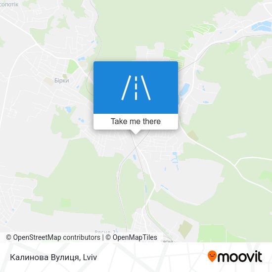 Калинова Вулиця map