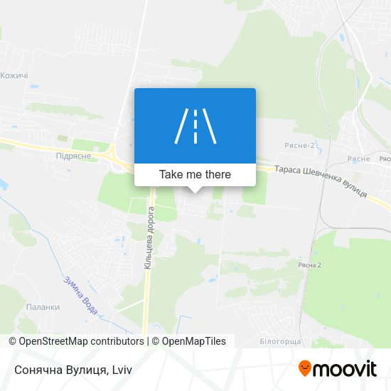 Сонячна Вулиця map