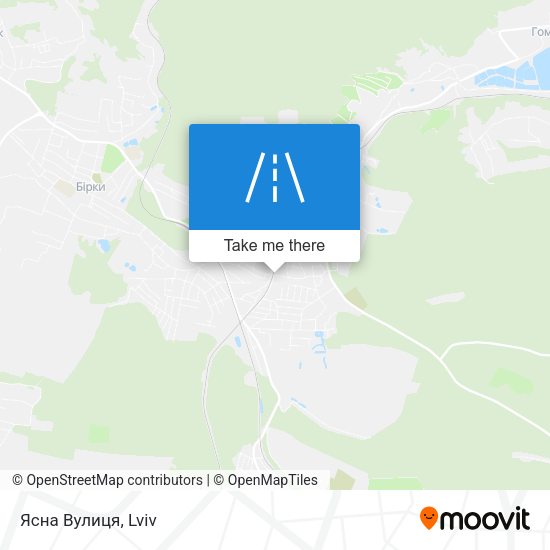 Ясна Вулиця map