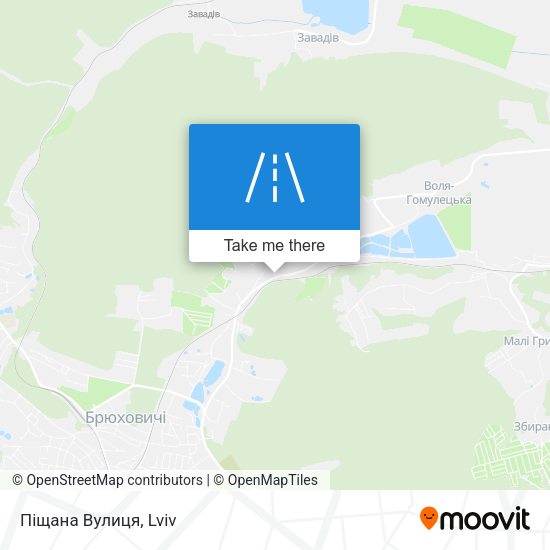 Піщана Вулиця map