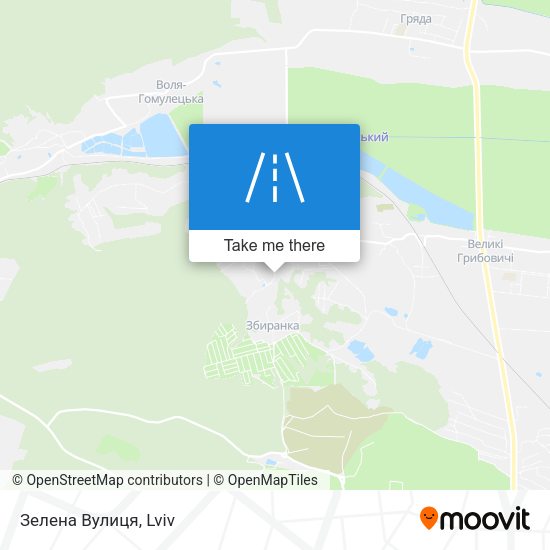 Зелена Вулиця map