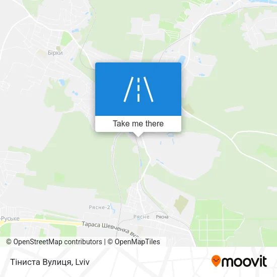 Карта Тіниста Вулиця