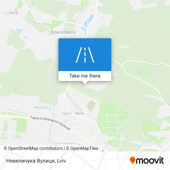 Карта Невеличука Вулиця