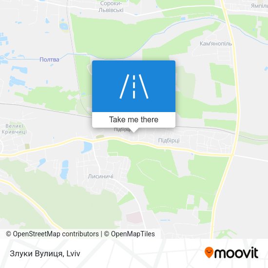 Злуки Вулиця map
