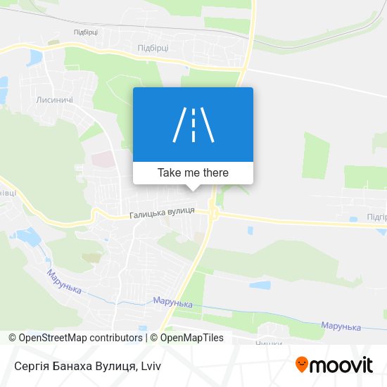 Сергія Банаха Вулиця map
