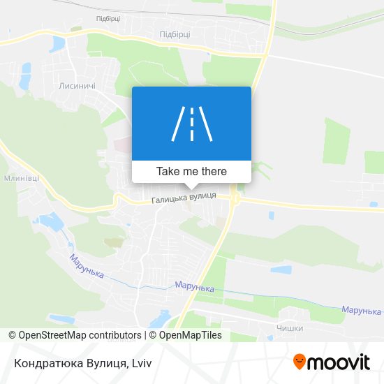Кондратюка Вулиця map