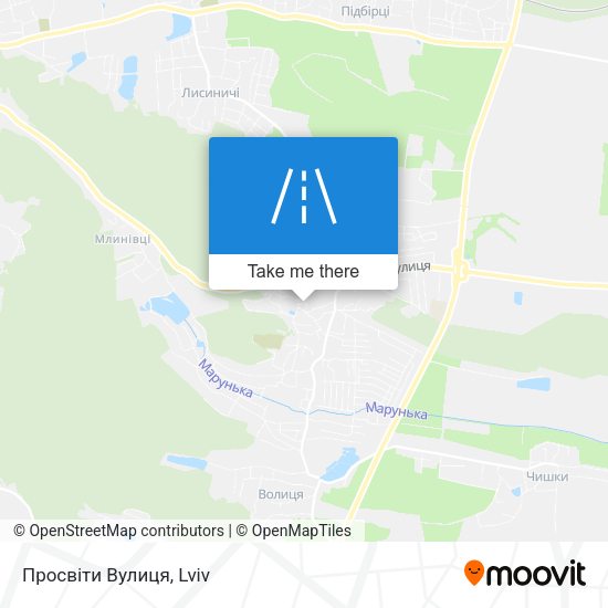Просвіти Вулиця map