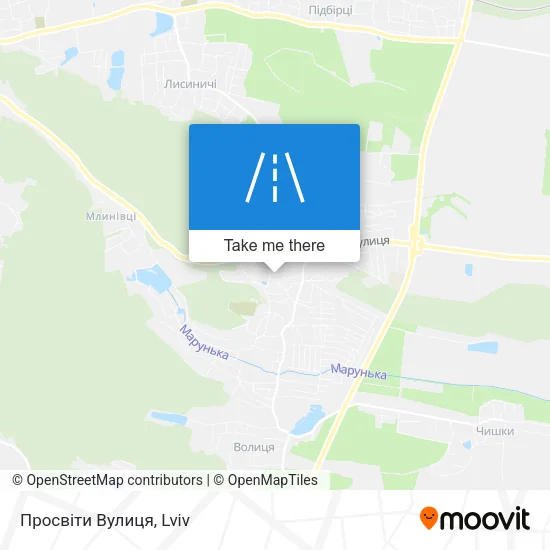 Карта Просвіти Вулиця