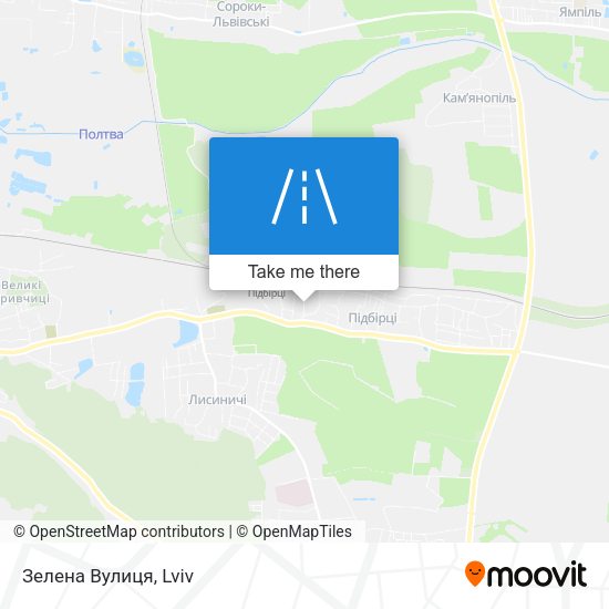 Зелена Вулиця map