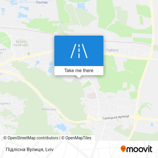 Підлісна Вулиця map