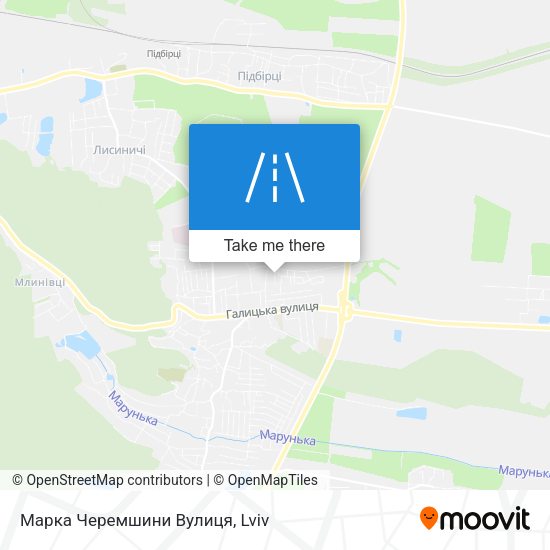 Марка Черемшини Вулиця map
