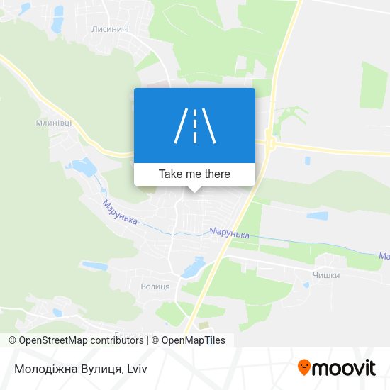 Молодіжна Вулиця map
