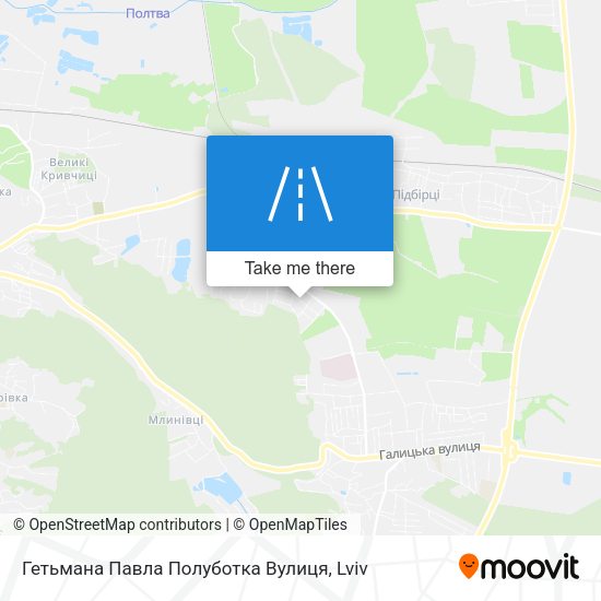 Гетьмана Павла Полуботка Вулиця map