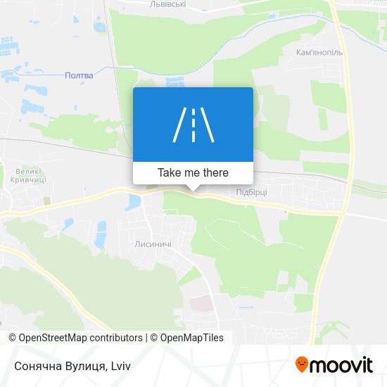 Сонячна Вулиця map