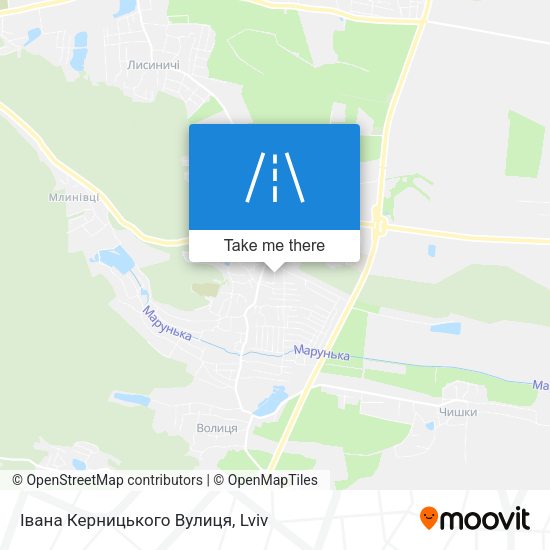 Івана Керницького Вулиця map