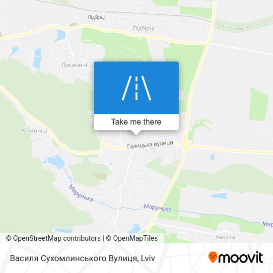 Василя Сухомлинського Вулиця map