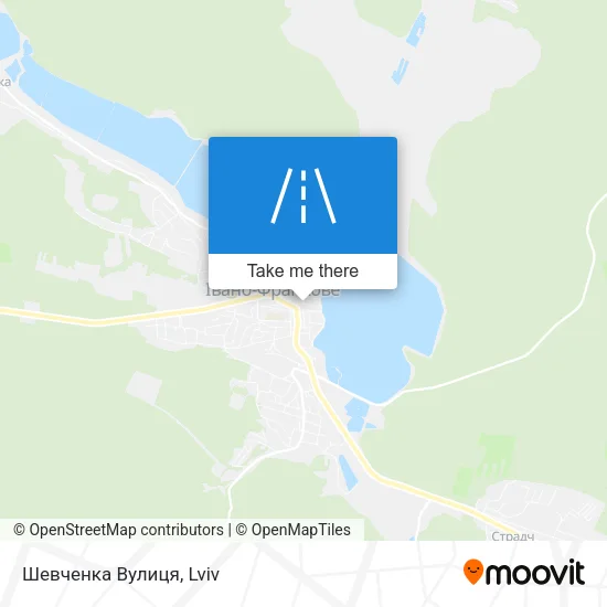 Карта Шевченка Вулиця