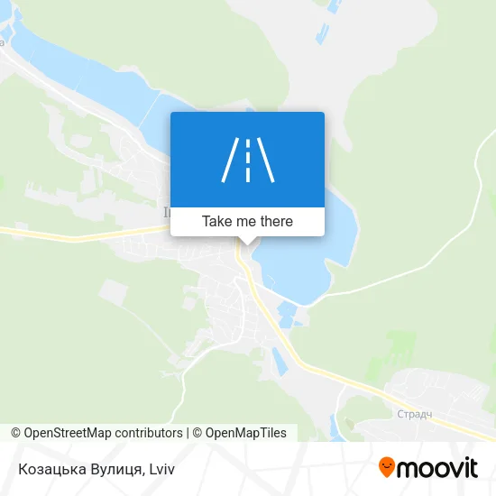 Карта Козацька Вулиця