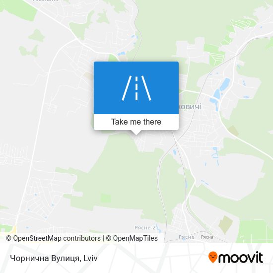 Чорнична Вулиця map