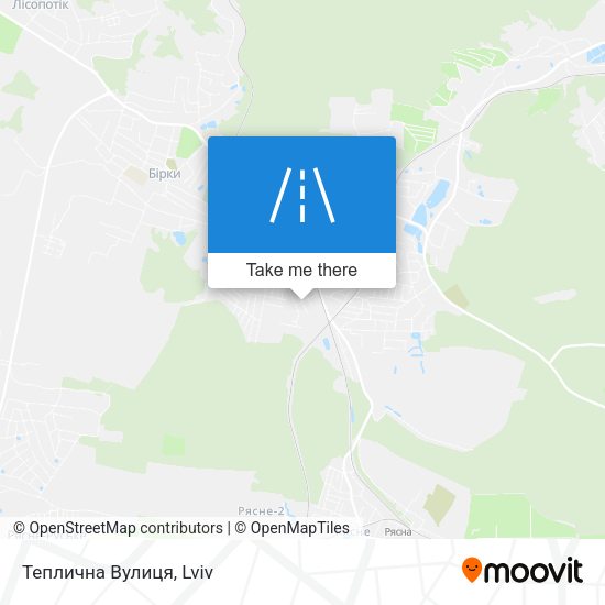 Теплична Вулиця map