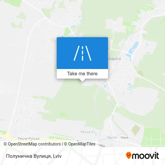 Карта Полунична Вулиця