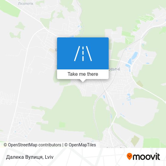 Далека Вулиця map