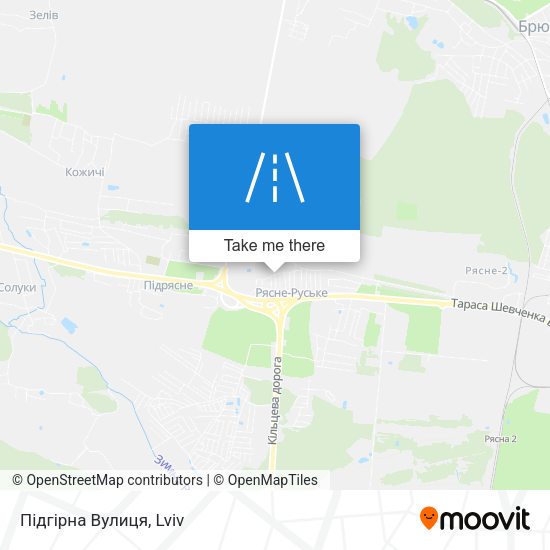 Підгірна Вулиця map