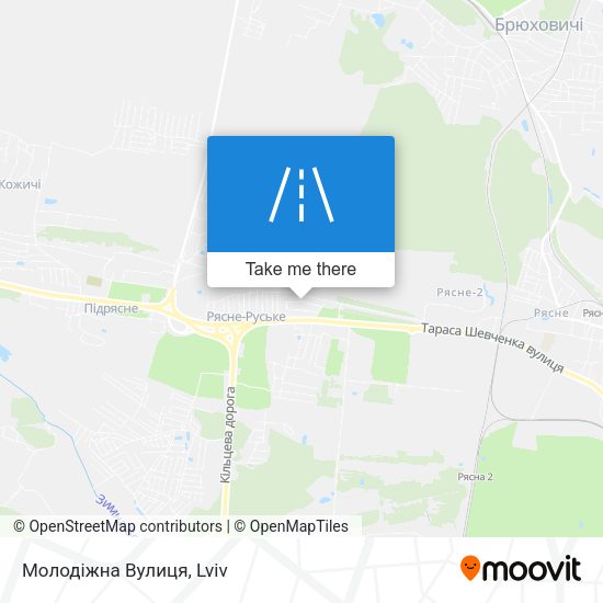 Молодіжна Вулиця map
