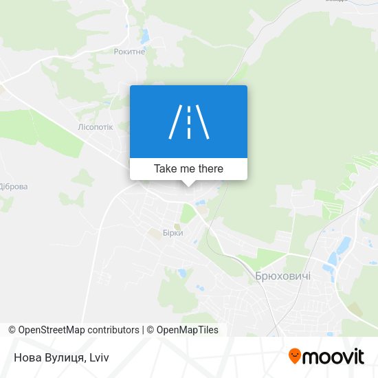 Карта Нова Вулиця