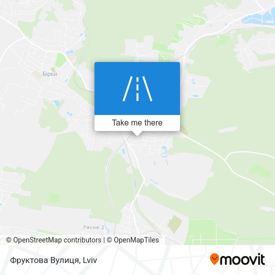 Карта Фруктова Вулиця