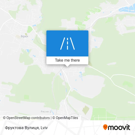 Карта Фруктова Вулиця