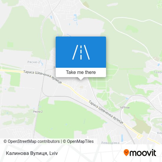 Калинова Вулиця map