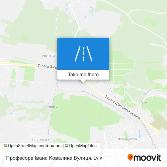 Карта Професора Івана Ковалика Вулиця