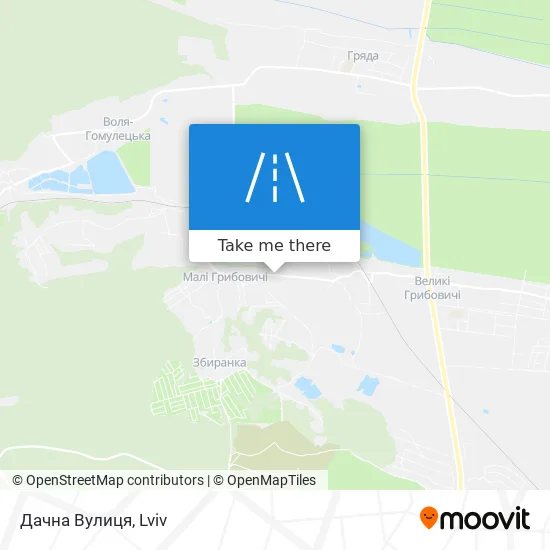 Карта Дачна Вулиця