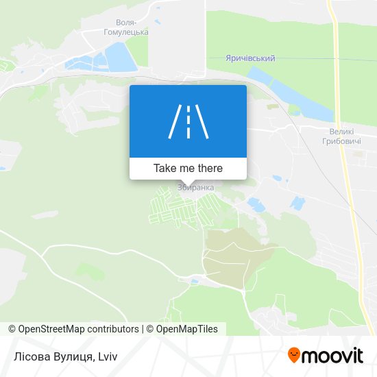 Лісова Вулиця map